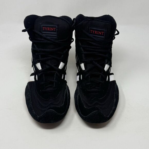Adidas Tyrint Wrestling Boxing Shoes Mens 10 Black Suede Mesh Sneakers Vintage main image 4
